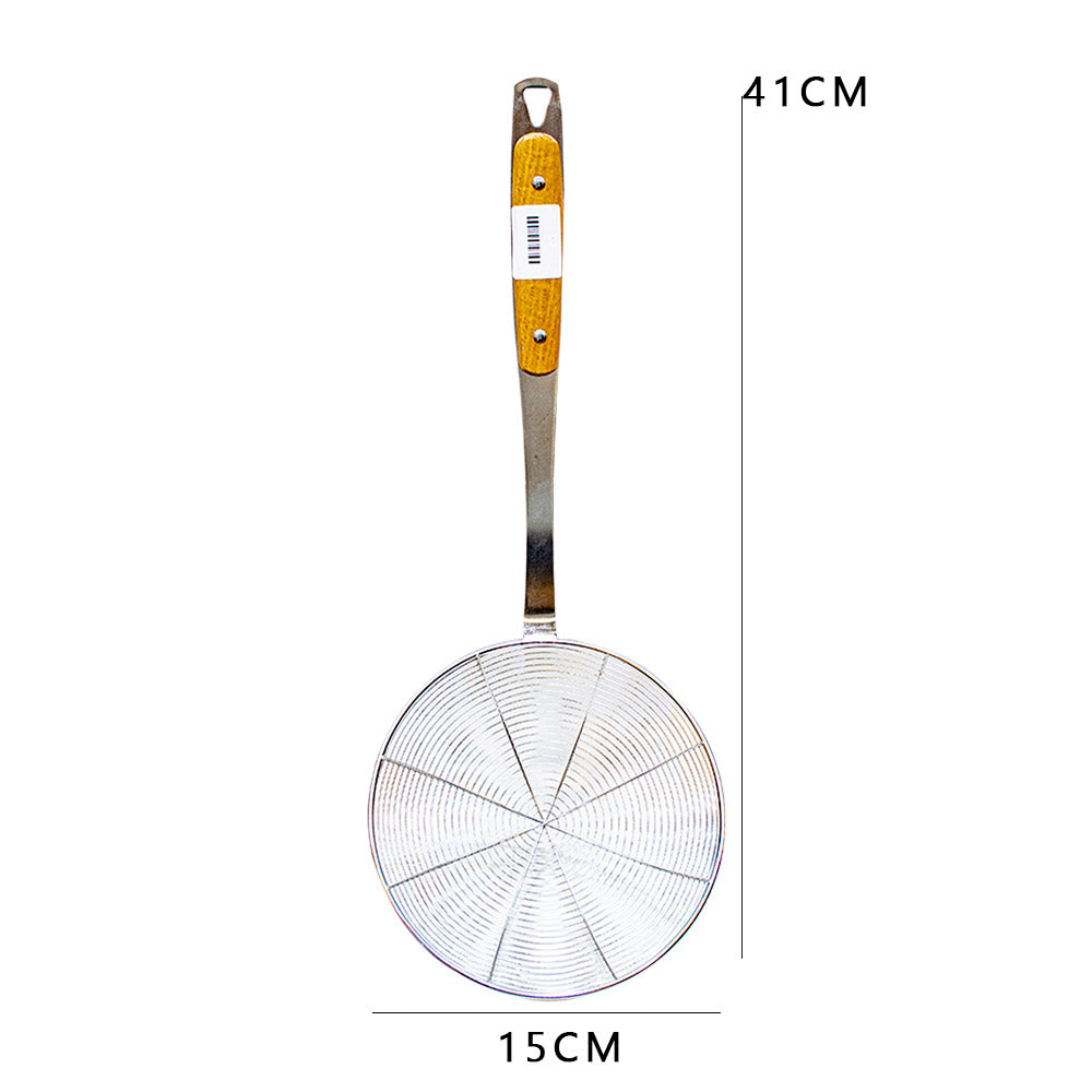 Pakoda Strainer Wood Handle 6 Inch