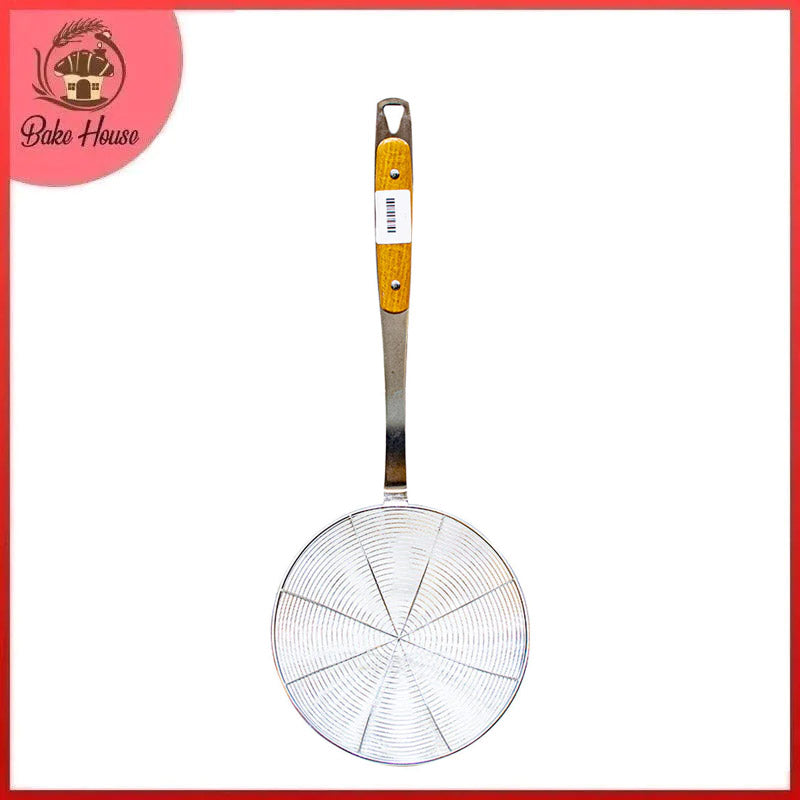 Pakoda Strainer Wood Handle 6 Inch