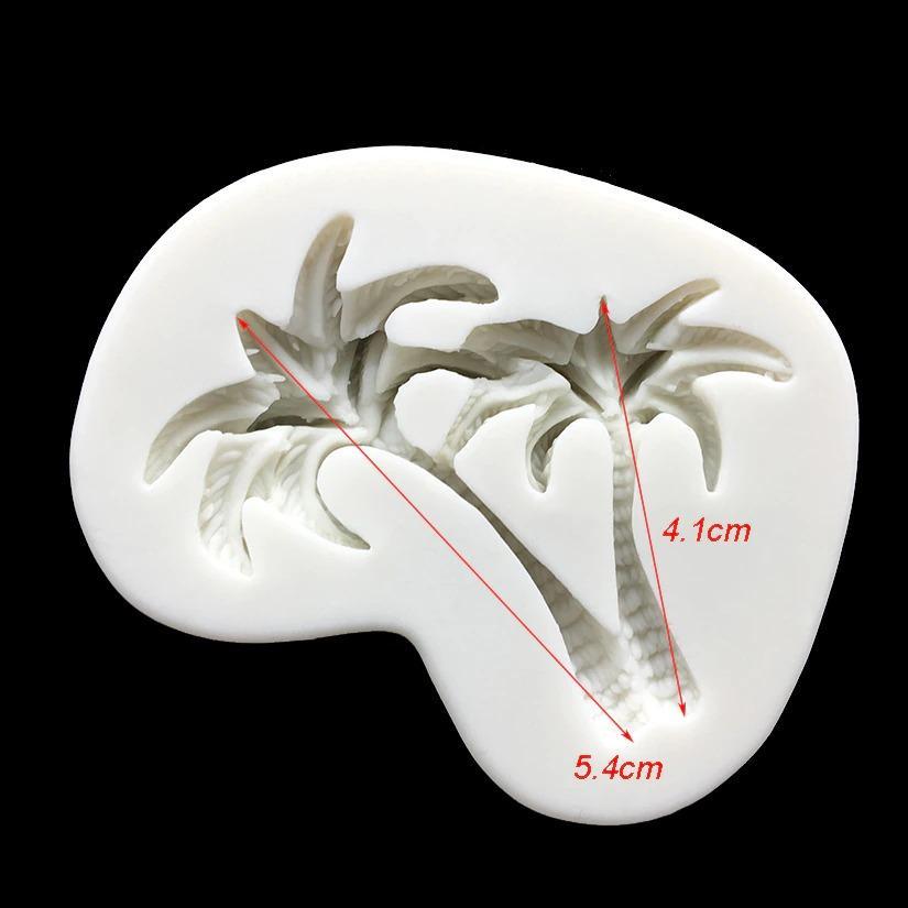 Palm Tree Silicone Fondant & Chocolate Mold 2 Cavity