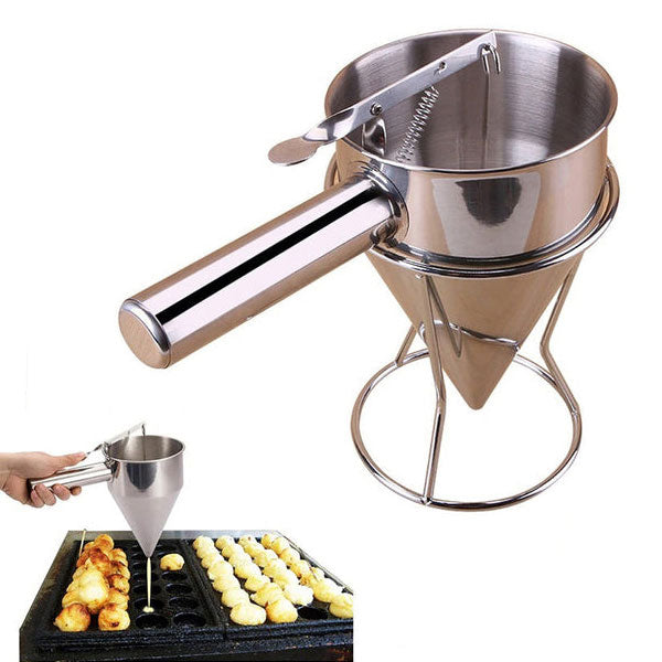 Pancake And Waffle Batter Dispenser Stainless Steel