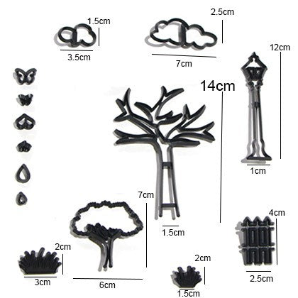 Park Tree Cookies Cutter Set