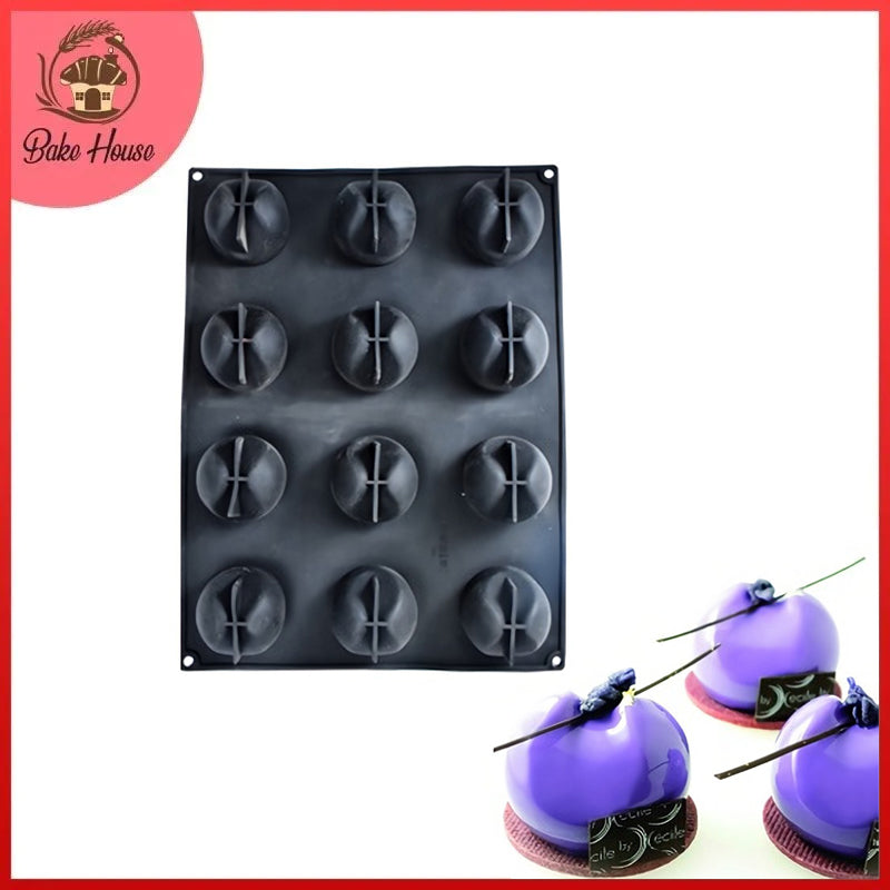 Pavoni Moon Silicone Dessert Mold 12 Cavity