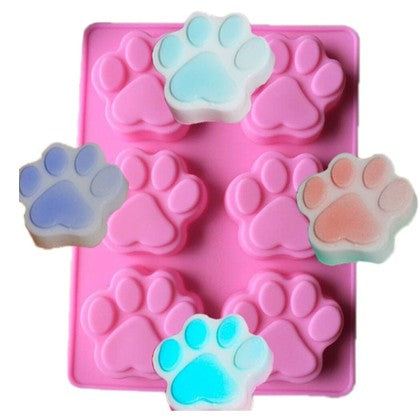 Paw Silicone Soap & Baking Mold 6 Cavity