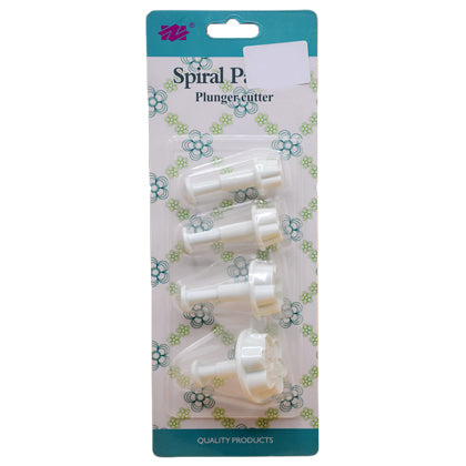 Peach Blossom Plunger Cutter 4Pcs Set Plastic