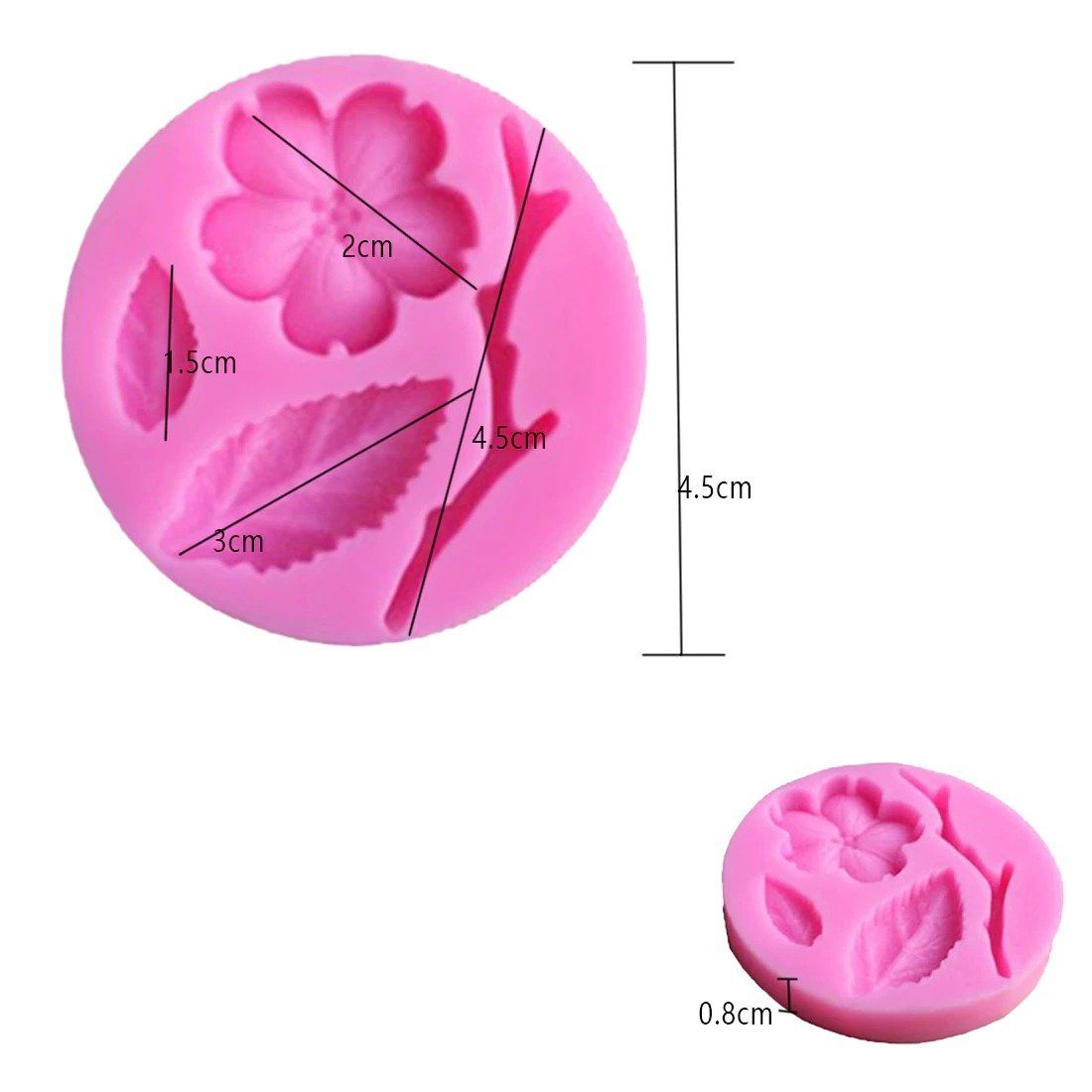 Peach Blossom Silicone Fondant & Chocolate Mold