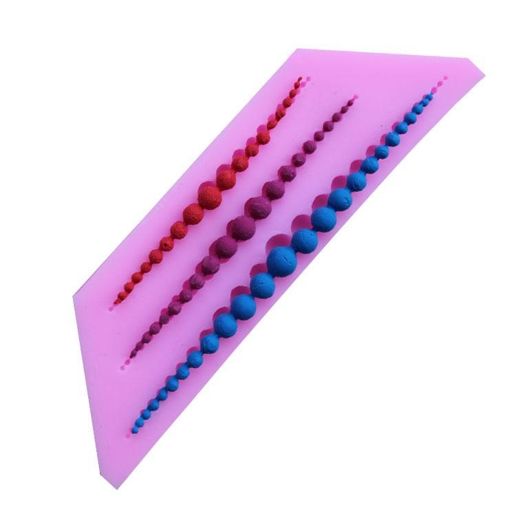 Pearl Silicone Fondant Mold 3 Cavity