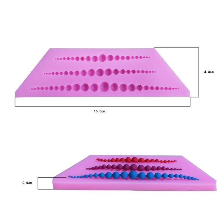 Pearl Silicone Fondant Mold 3 Cavity