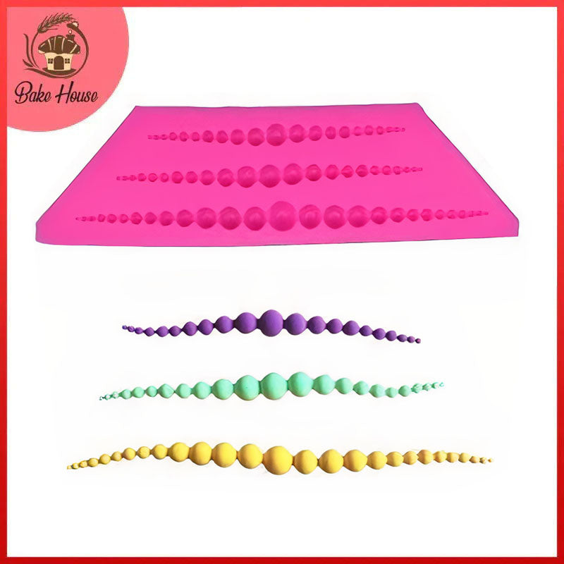 Pearl Silicone Fondant Mold 3 Cavity