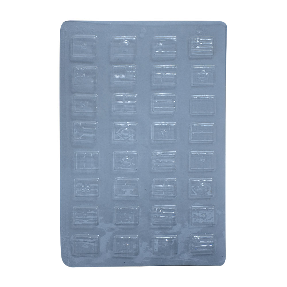 Plastic Sheet Chocolate Mold (Design 2)