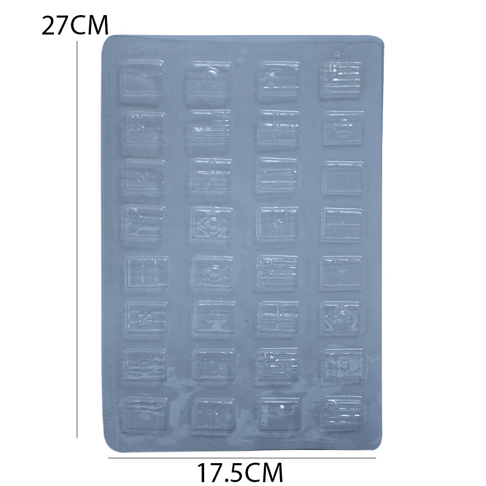 Plastic Sheet Chocolate Mold (Design 2)