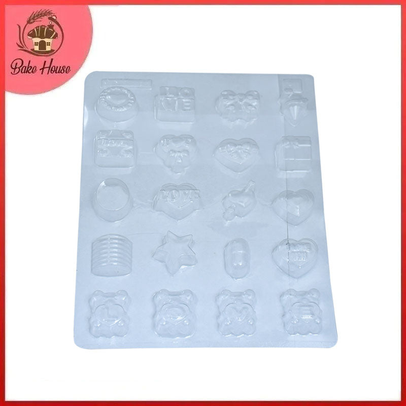 Plastic Sheet Chocolate Mold (Design 6)