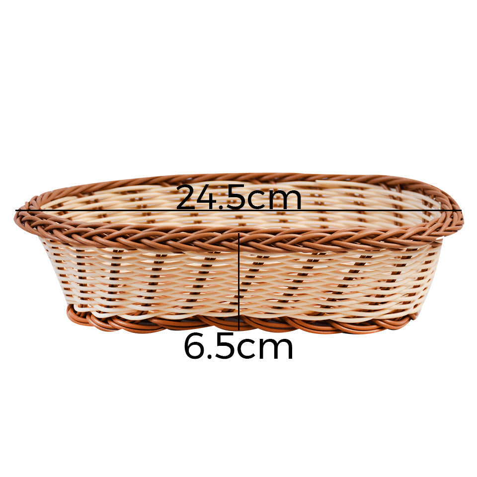 Plastic Woven Decoration & Storage Basket Design 03 Small