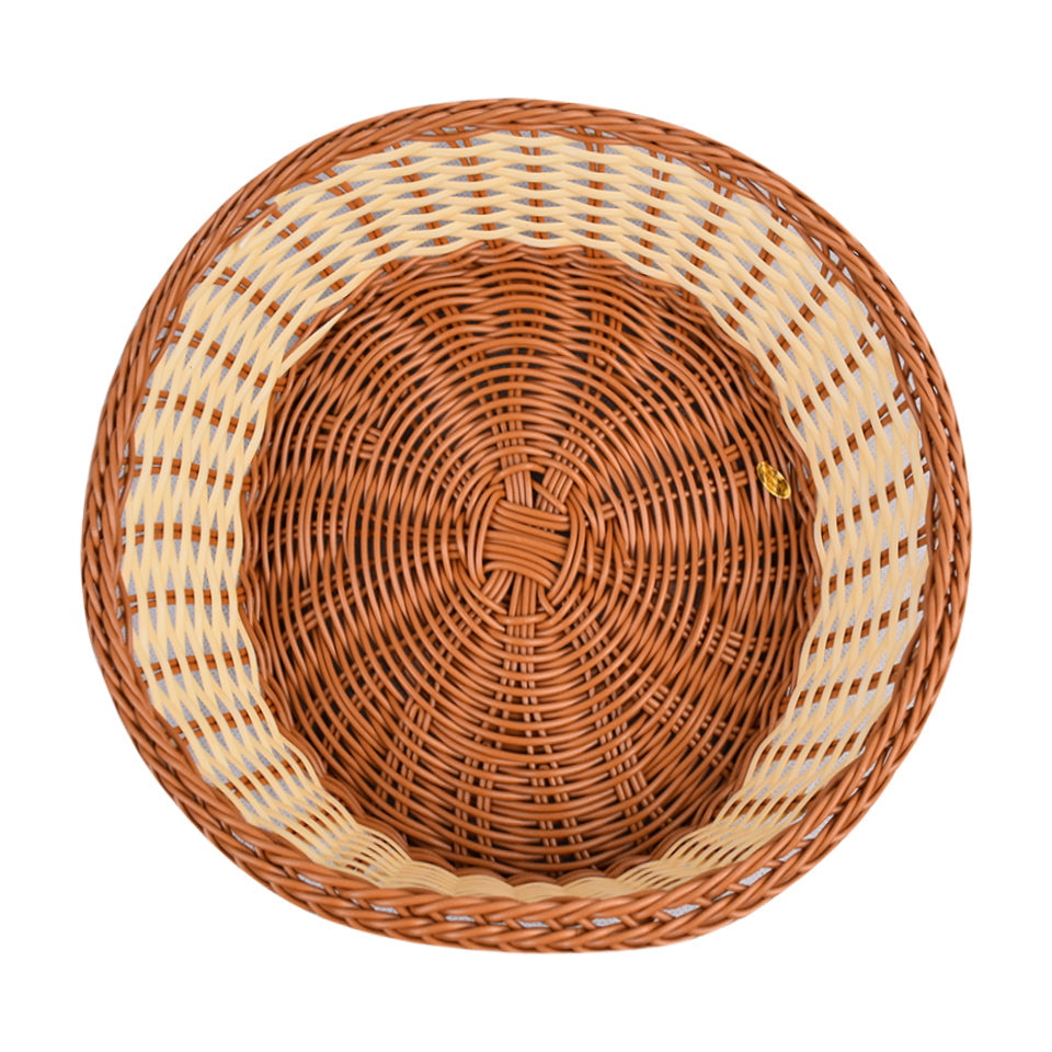 Plastic Woven Decoration & Storage Basket Design 04 Large