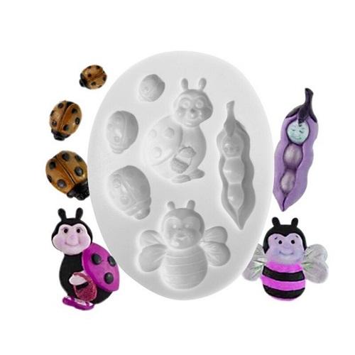 Pod Ladybug Silicone Fondant & Chocolate Mold
