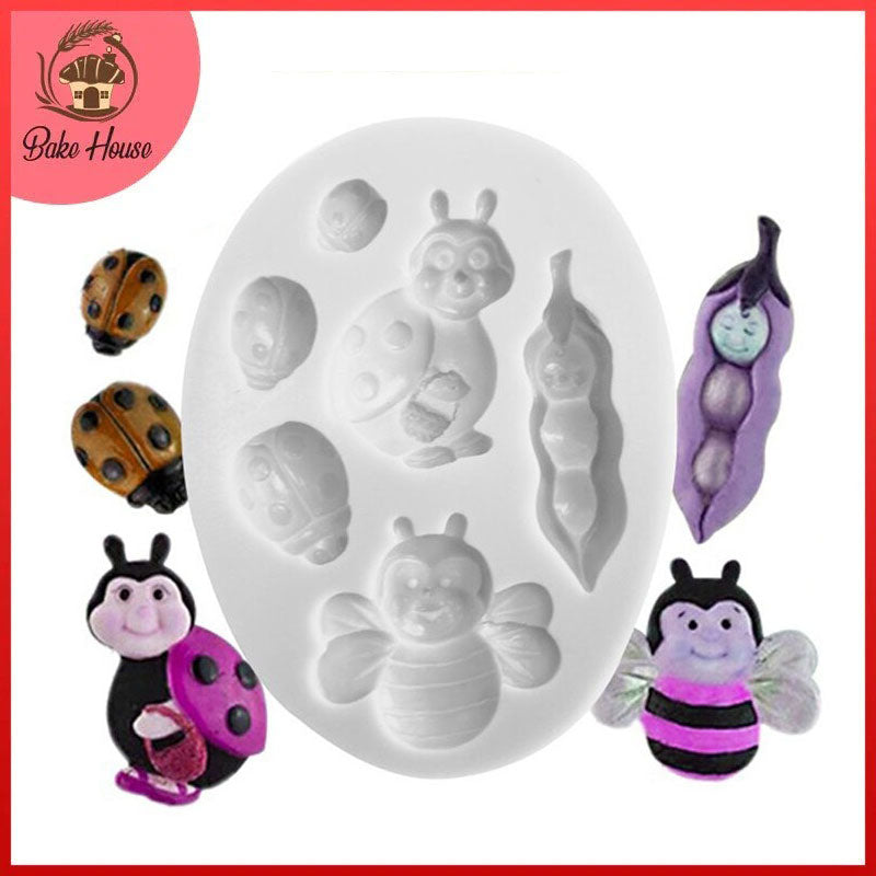 Pod Ladybug Silicone Fondant & Chocolate Mold