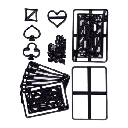 Poker Card Fondant Cutter Complete Set Plastic