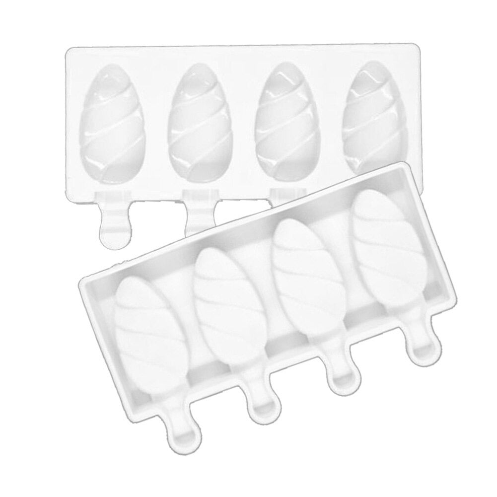 Popsicle Mold Silicone 4 Cavity Best For Ice Cream