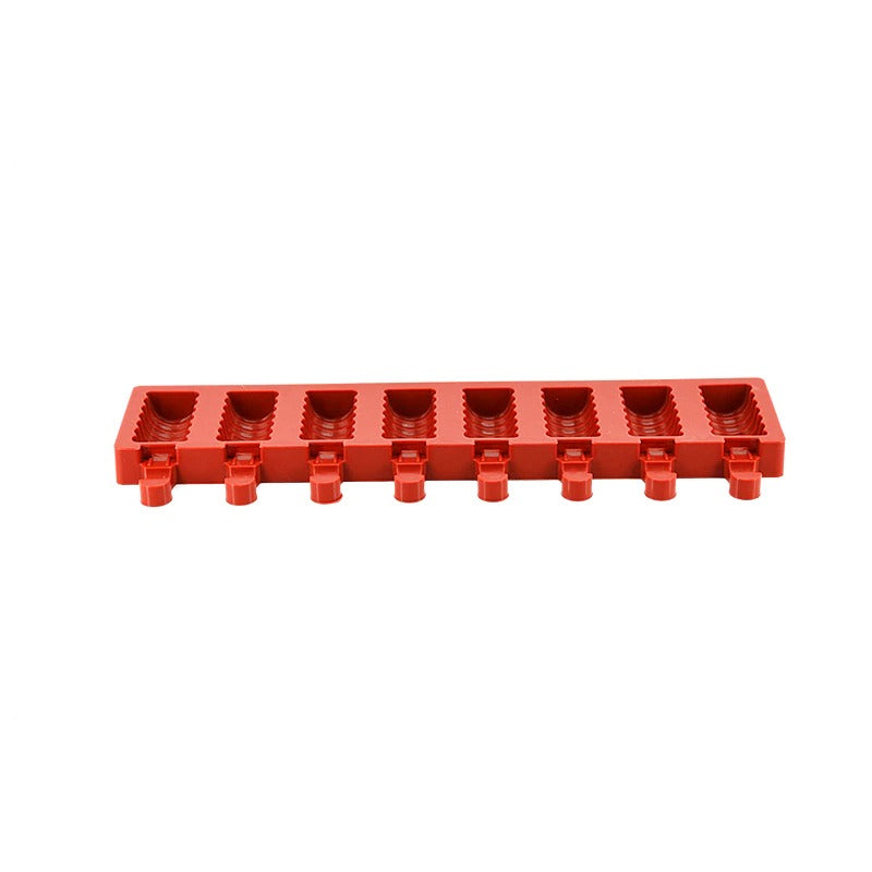 Popsicle Mold Silicone 8 Cavity Striped Ice Cream Mold