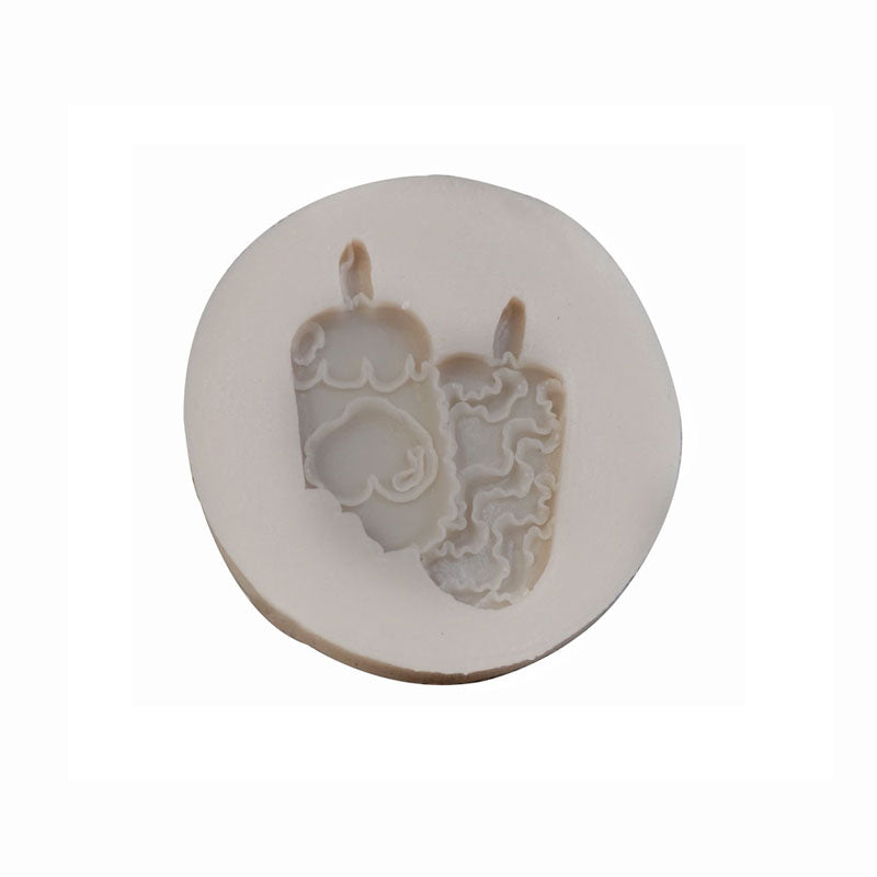 Popsicle Shapes Design Silicone Fondant Mold