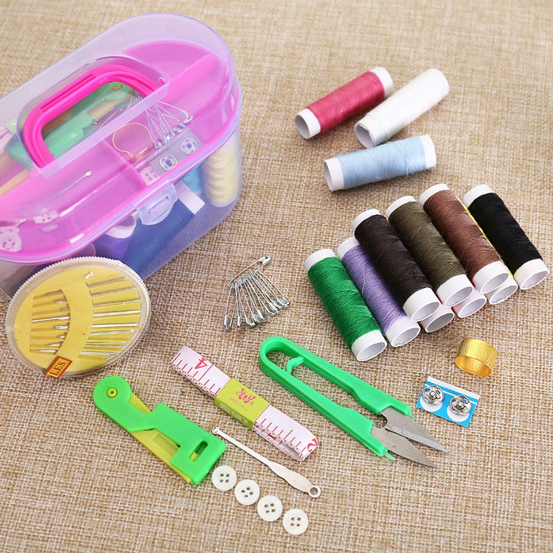 Portable Sewing Kit Box Plastic