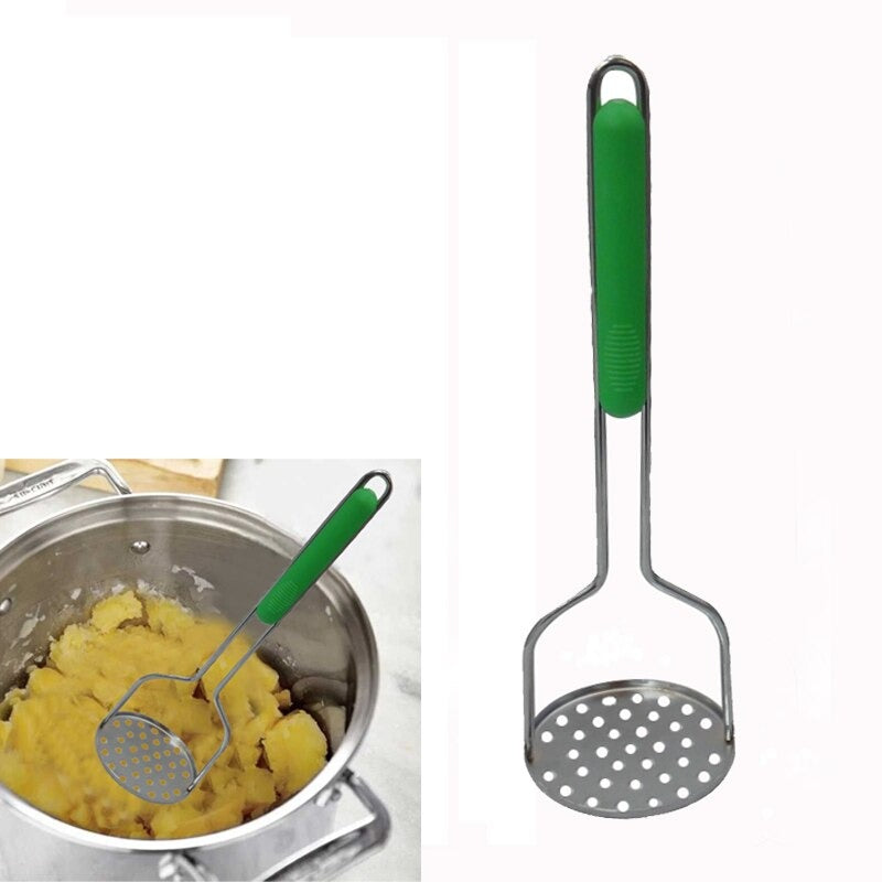 Potato Pusher Stainless Steel Round Holes