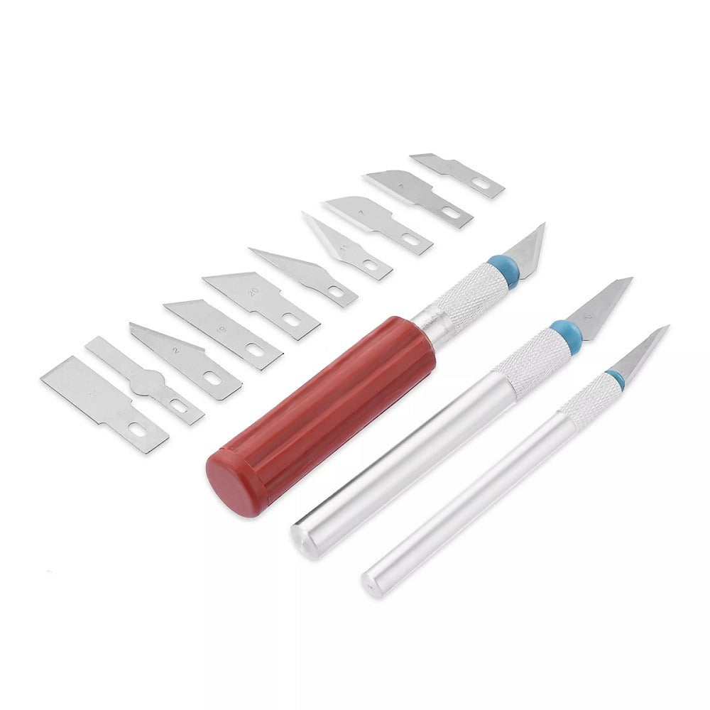 Precision Knife Set Stainless Steel 13Pcs Set