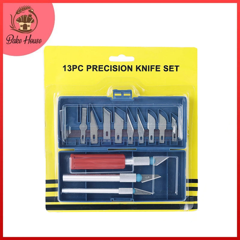 Precision Knife Set Stainless Steel 13Pcs Set