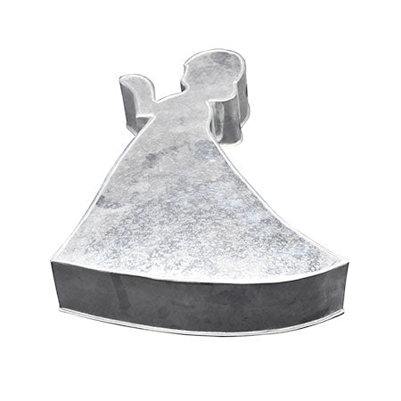 Princess Cake Silver Tin Mold