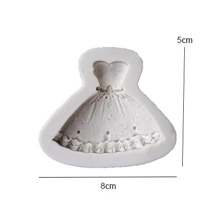 Princess Dress Silicone Fondant & Chocolate Mold