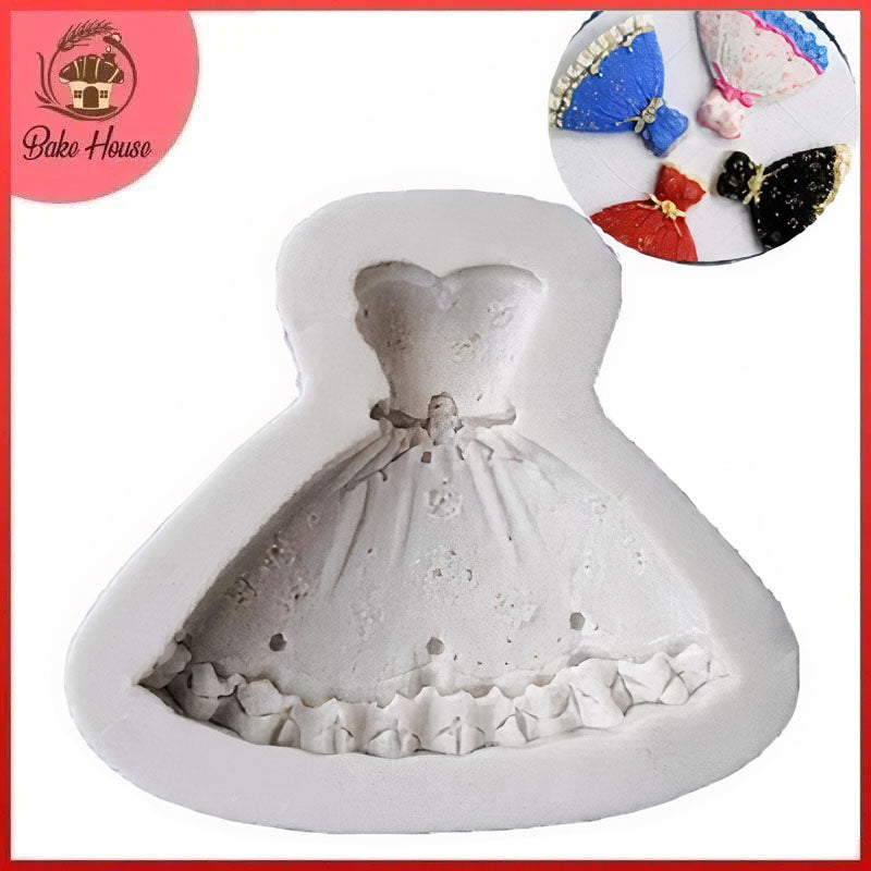 Princess Dress Silicone Fondant & Chocolate Mold