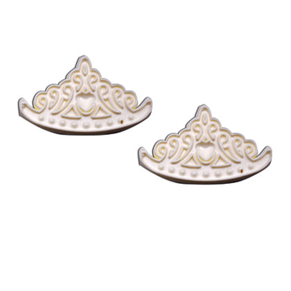 Princess Tiara Fondant Cutter 2Pcs Set Plastic