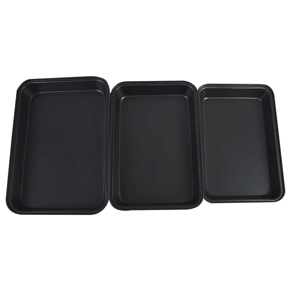 Rectangle Baking Tray Non Stick 3Pcs Set
