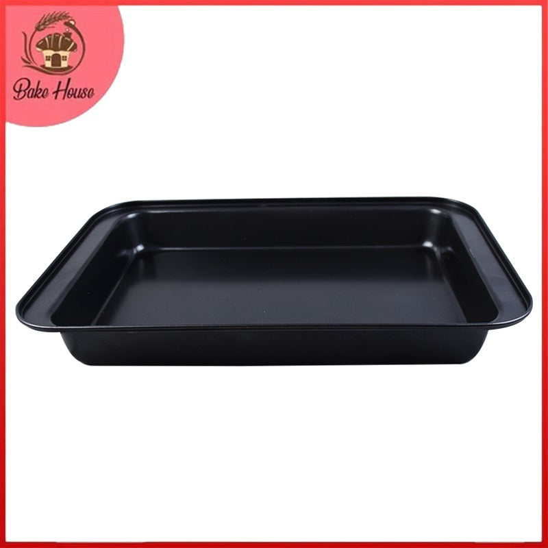 2Pcs Rectangular Non-Stick Bread Cake Baking Tray Baking Tray Oven