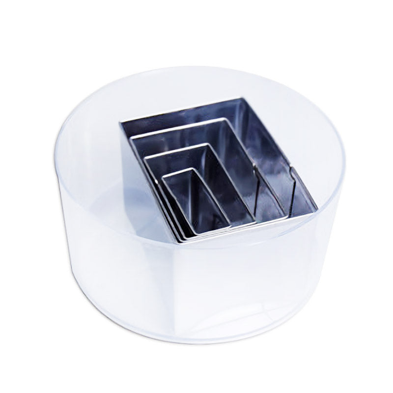 Rectangle Shape Cookie Cutter Stainless Steel 4Pcs Set