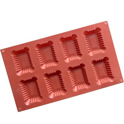 Rectangle Shape Silicone Mold 8 Cavity