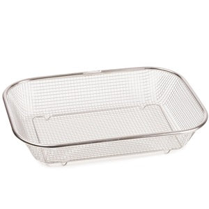 Rectangle Strainer Stainless Steel Fruit & Vegetable Basket 37x27x7.5 cm