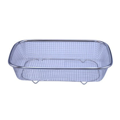 Rectangle Strainer Stainless Steel Fruit & Vegetable Basket 37x27x7.5 cm