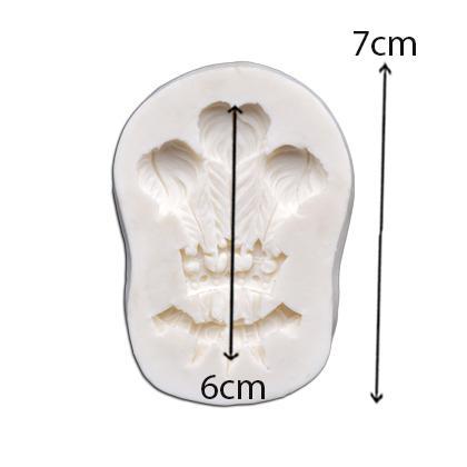 Relief Feather Silicone Fondant & Chocolate Mold