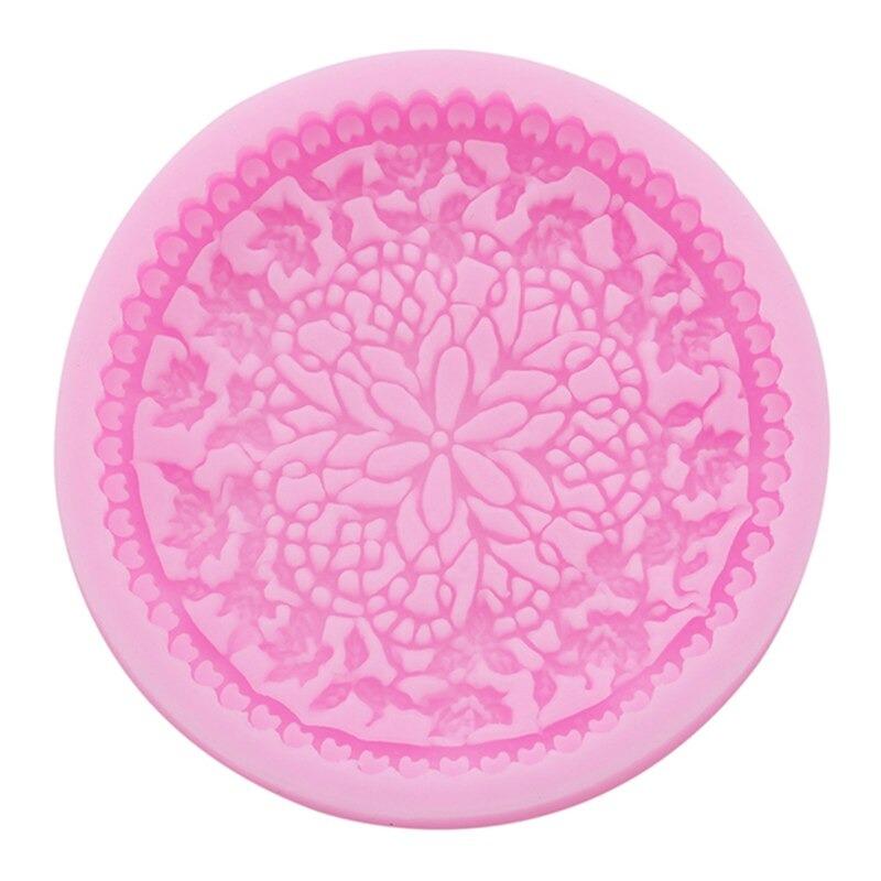 Retro Relief Flower Silicone Fondant & Chocolate Mold