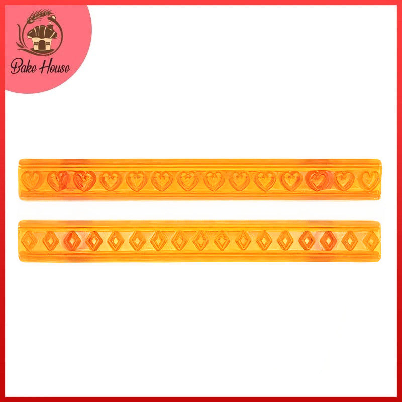 Ribbon Cutters Hearts & Diamond 2Pcs Set Plastic