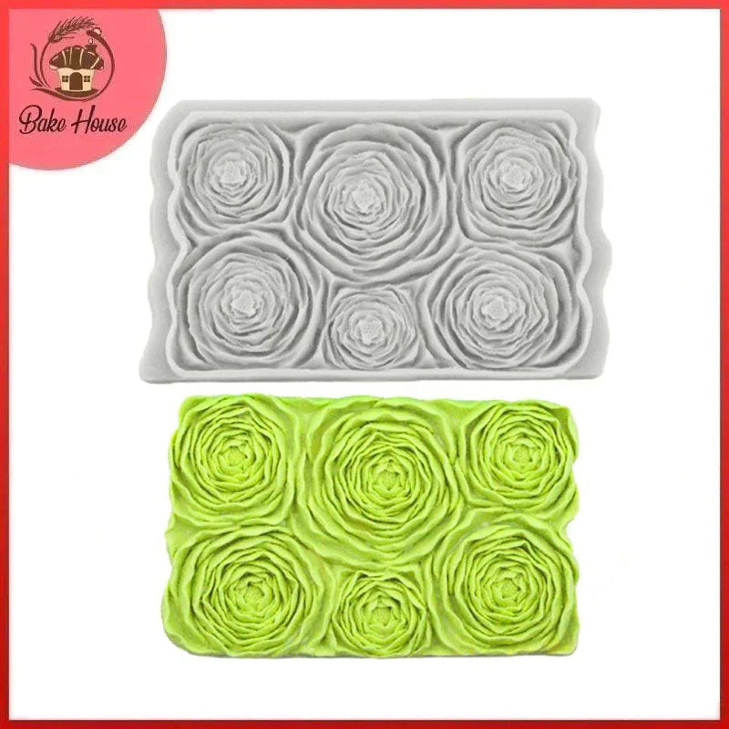 Rose Cake Border Silicone Fondant Cake Mold