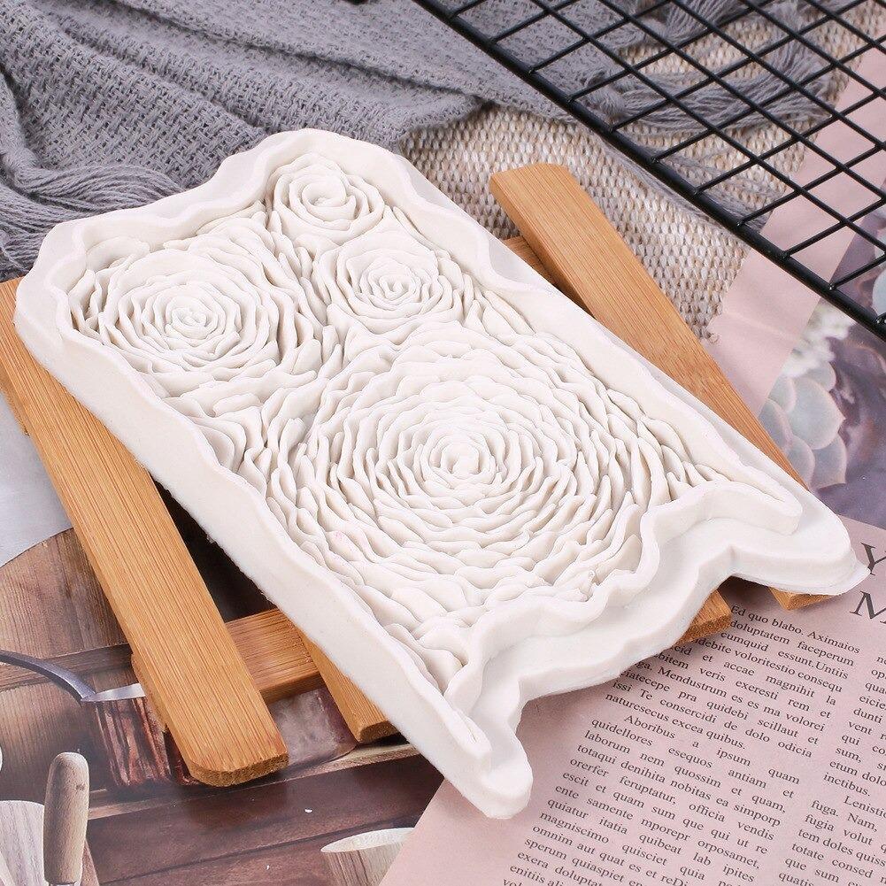Rose Cake Border Silicone Fondant Mold