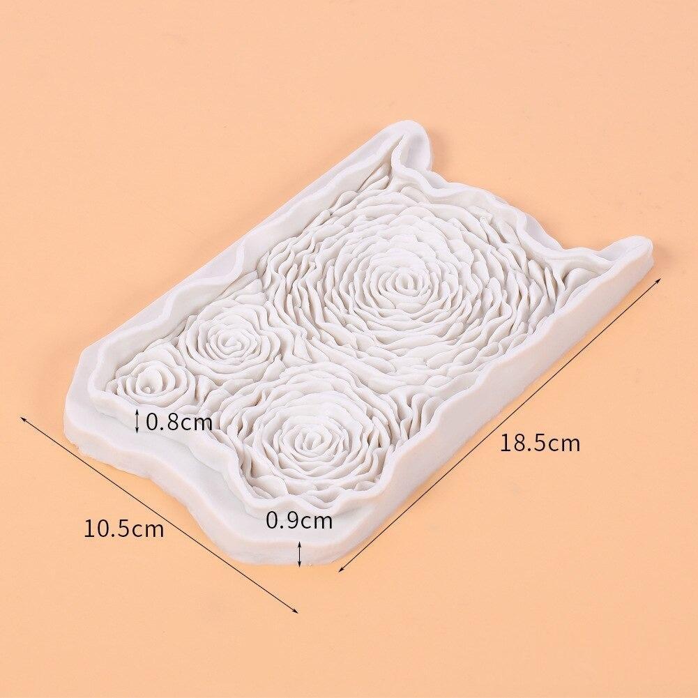 Rose Cake Border Silicone Fondant Mold