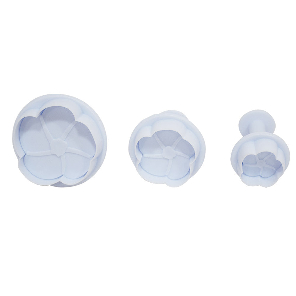 Rose Flower Plunger Cutter 3Pcs Set