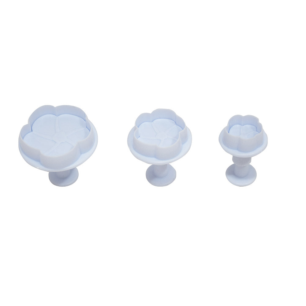 Rose Flower Plunger Cutter 3Pcs Set