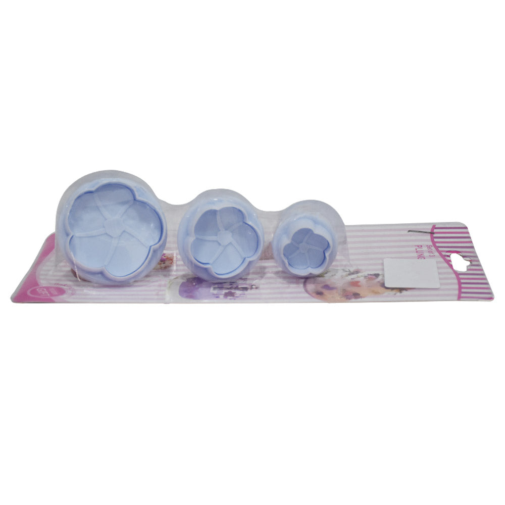 Rose Flower Plunger Cutter 3Pcs Set
