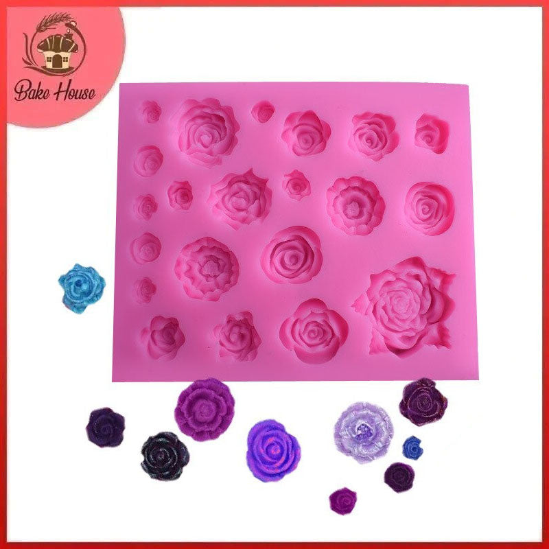 Silicone Pink & Purple Chocolate Mould, For Fondant Molds And