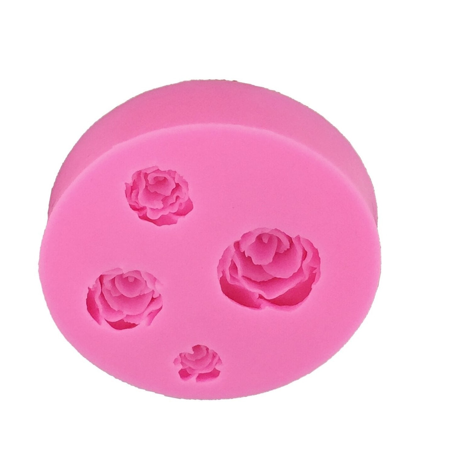 Rose Silicone Fondant & Chocolate Mold 4 Cavity