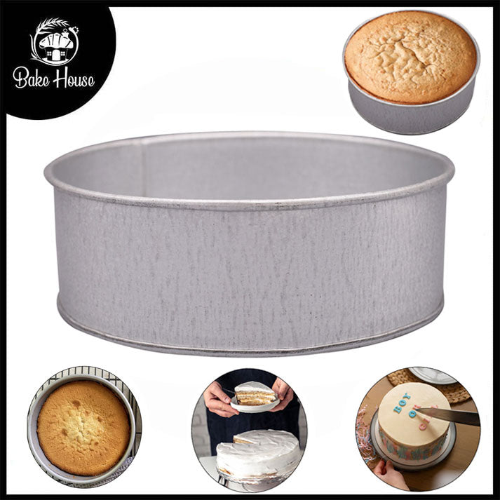 Round Cake Baking Mold Galvanized Steel 10 X 10 Inch –