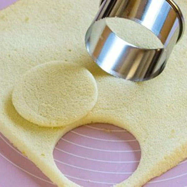 Round Cookie Cutter Stainless Steel 5Pcs Set